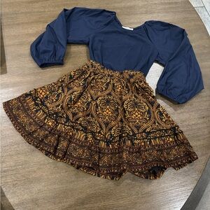A loves A girls Top & Skirt set 6x